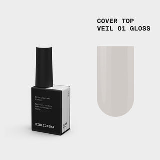 Gloss Cover TOP № 01 Veil – Semi-transparent milky, 10 ml