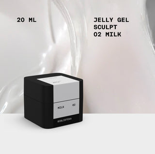 BIBLIOTEKA SCULPT JELLY GEL № 02 MILK – MILK, 20 ML