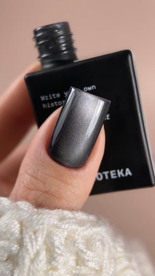 BIBLIOTEKA CAT EYE GEL POLISH № 02 SHADOW – DARK GRAY, 10 ML