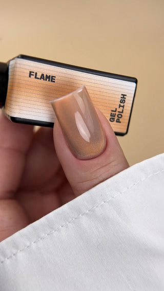 Cat Eye Gel Polish № 11 Flame – Copper Orange, 10 ml
