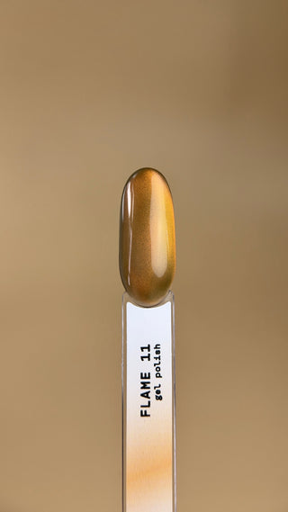 Cat Eye Gel Polish № 11 Flame – Copper Orange, 10 ml