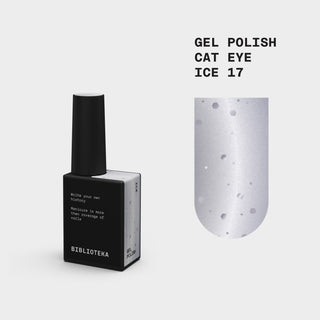 BIBLIOTEKA Gel Polish Cat Eye № 17 Ice – cool white, 10 ml