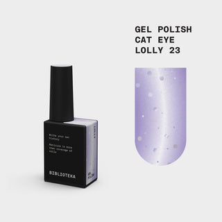 BIBLIOTEKA Gel Polish Cat Eye № 23 Lolly – light lilac, 10 ml