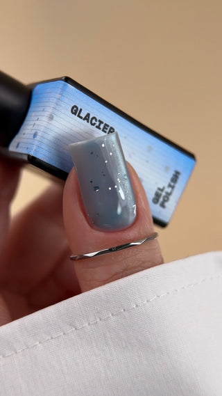 BIBLIOTEKA Gel Polish Cat Eye № 24 Glacier – cool blue, 10 ml