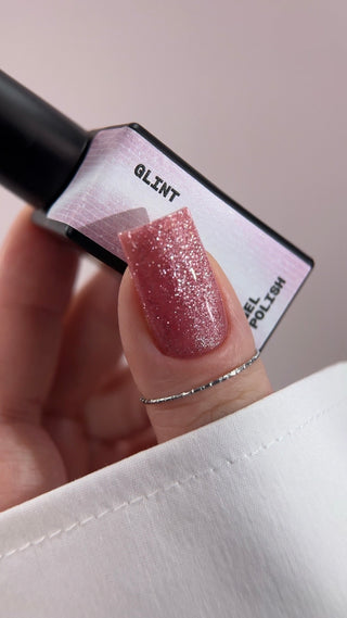 BIBLIOTEKA Cat Eye Gel Polish № 29 Glint – Pink-Beige, 10 ml