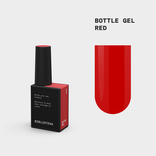 BIBLIOTEKA Bottle Gel Red – RED, 10 ml