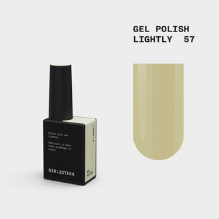 BIBLIOTEKA Gel Polish № 57 Lightly – Light Yellow (Butter Yellow), 10 ml