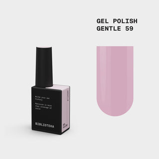 BIBLIOTEKA Gel Polish № 59 Gentle – muted pink, 10 ml.