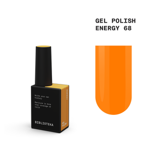 BIBLIOTEKA Gel Polish № 68 Energy – Warm Orange, 10 ml