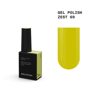 BIBLIOTEKA Gel Polish № 69 Zest – soft neon yellow, 10 ml