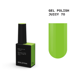 BIBLIOTEKA Gel Polish № 70 JUICY – Bright Lime, 10 ml