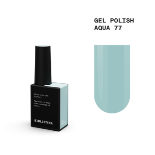 BIBLIOTEKA GEL POLISH № 77 AQUA – COOL TIFFANY, 10 ML.