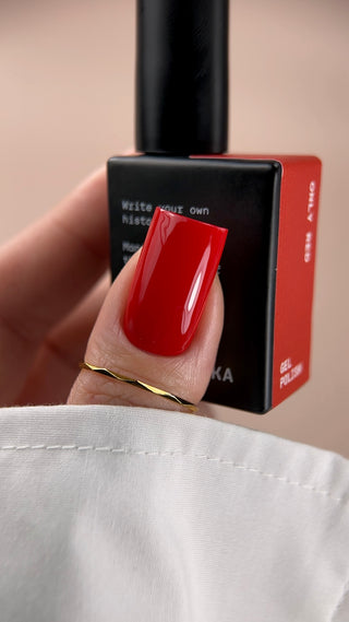 BIBLIOTEKA GEL POLISH ONLY RED – CLASSIC RED, 10 ML
