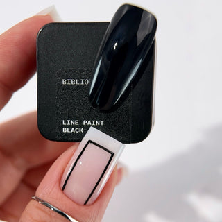 BIBLIOTEKA, LINE PAINT BLACK NO WIPE – BLACK GEL LINE PAINT WITH NO STICKY LAYER, 5 ML
