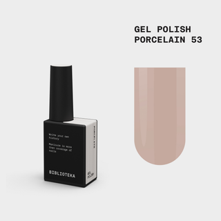 BIBLIOTEKA Gel Polish № 53 Porcelain – Cool Beige, 10 ml