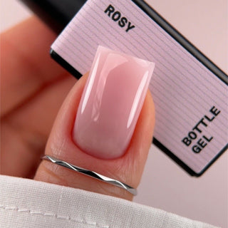 BIBLIOTEKA Bottle Gel № 05 Rosy – a soft pink gel, 10 ml.