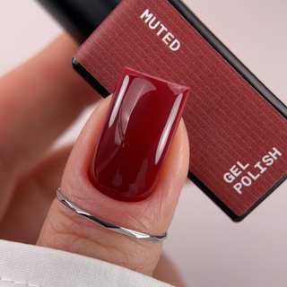 BIBLIOTEKA Gel Polish № 61 Muted – burgundy with a warm undertone, 10 ml.