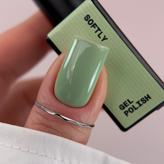 BIBLIOTEKA Gel Polish № 60 Softly – Gray-Green, 10 ml.