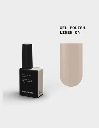 Gel Polish № 04 Linen – Beige, 10 ml