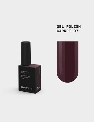 Gel Polish № 07 Garnet – Burgundy, 10 ml