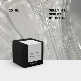 BIBLIOTEKA SCULPT JELLY GEL № 01 CLEAR – CLEAR, 20 ML