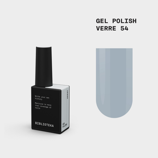 BIBLIOTEKA Gel Polish № 54 Verre – Soft Blue, 10 ml